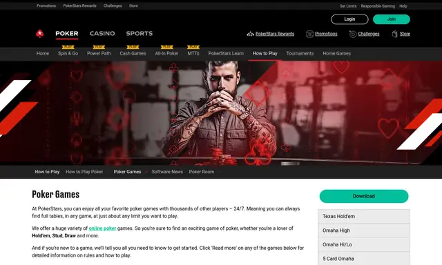 PokerStars slots lobby on desktop, captured August 2026